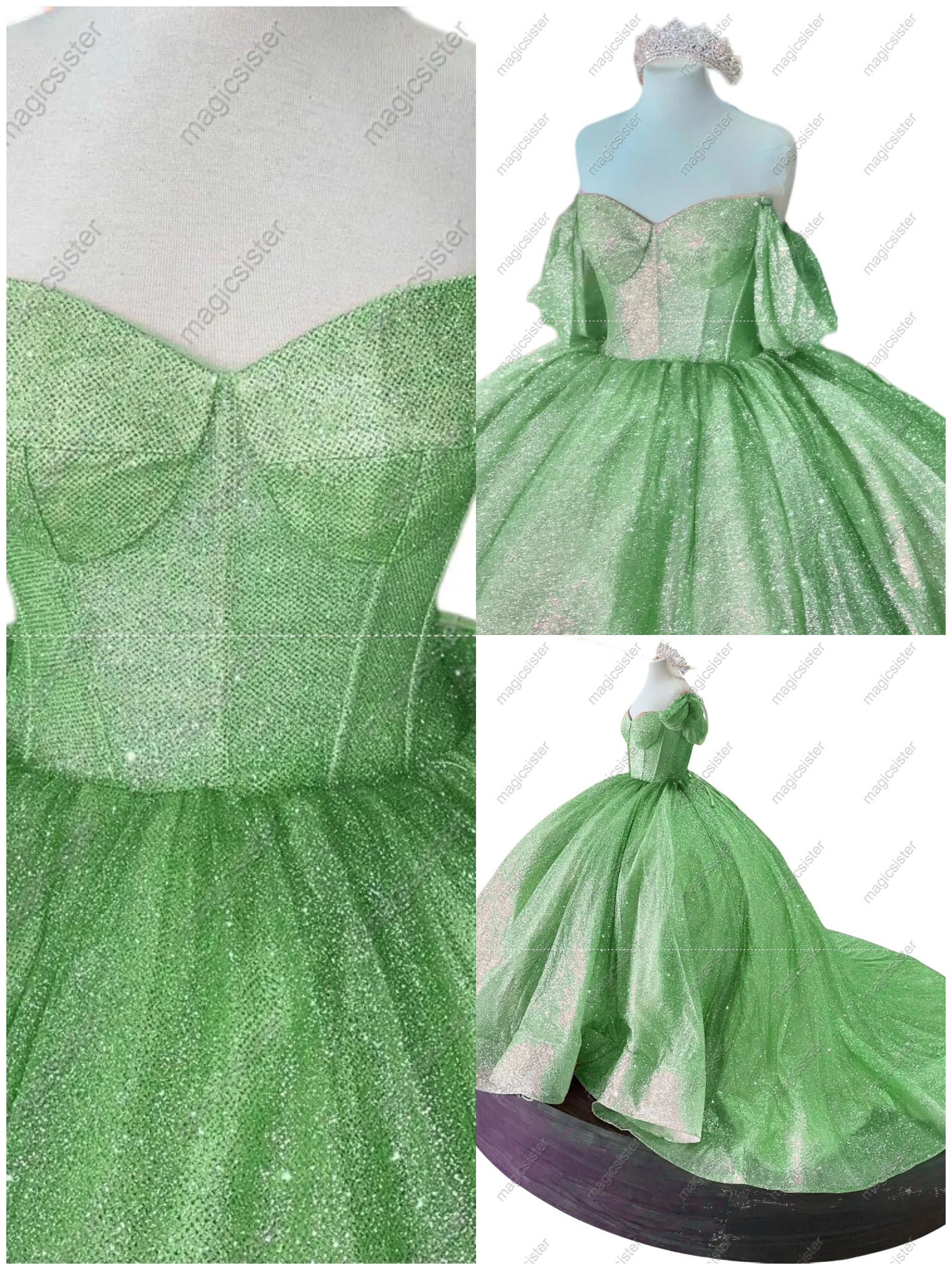 Unique Factory Wholesale Glitter Quinceanera Dresses
