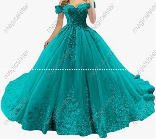 Beautiful luxury Hot Sale 3D Flower Lace Quinceanera Dress