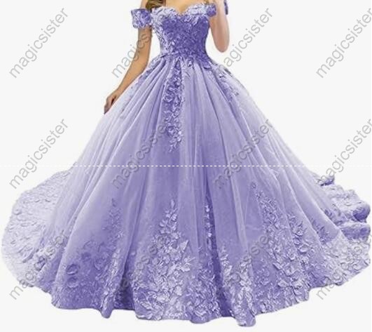 Beautiful luxury Hot Sale 3D Flower Lace Quinceanera Dress