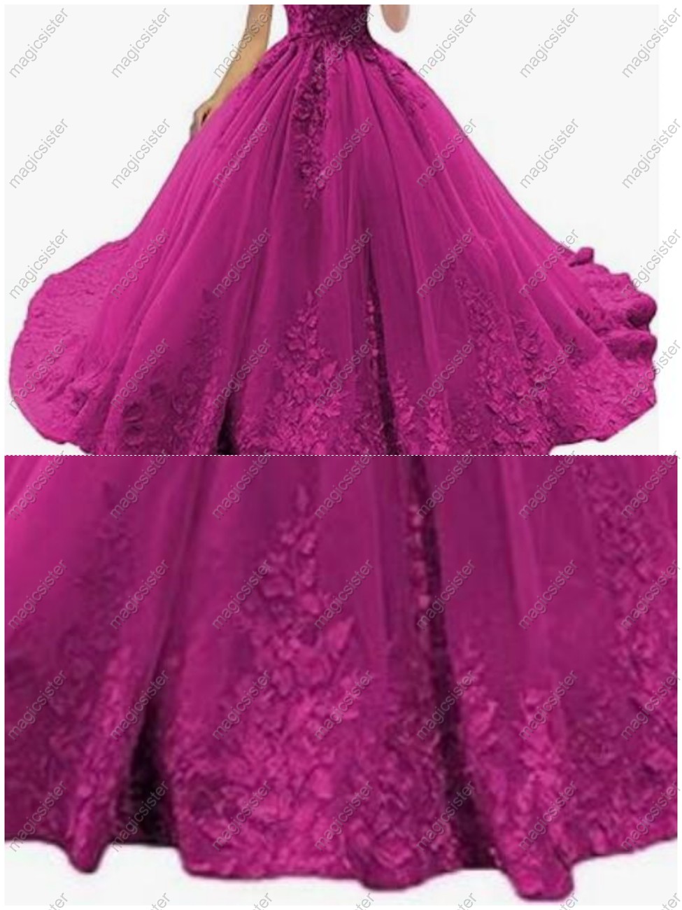 Beautiful luxury Hot Sale 3D Flower Lace Quinceanera Dress