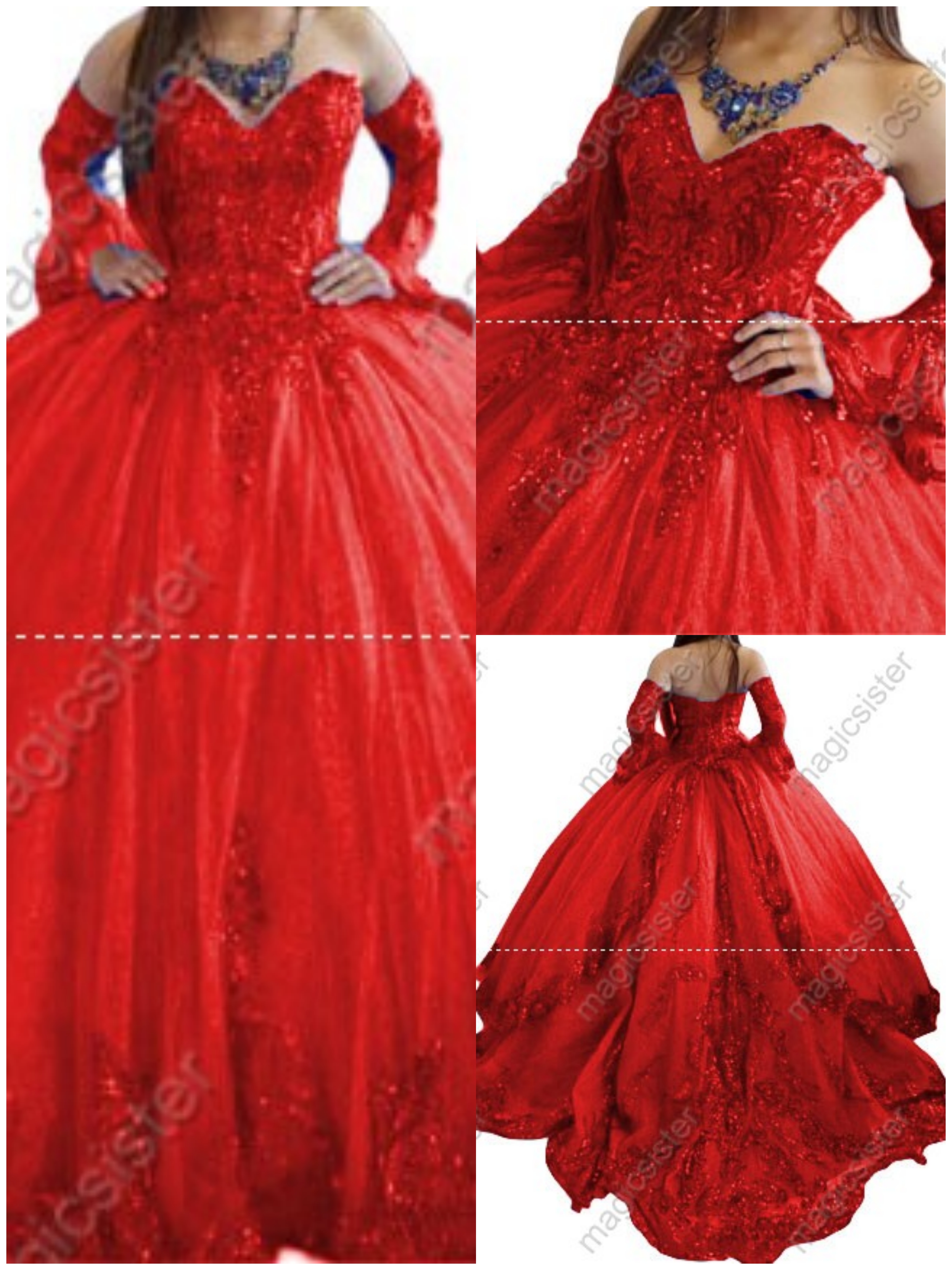 Factory Wholesale Fashionable Sequins Quinceanera Dress