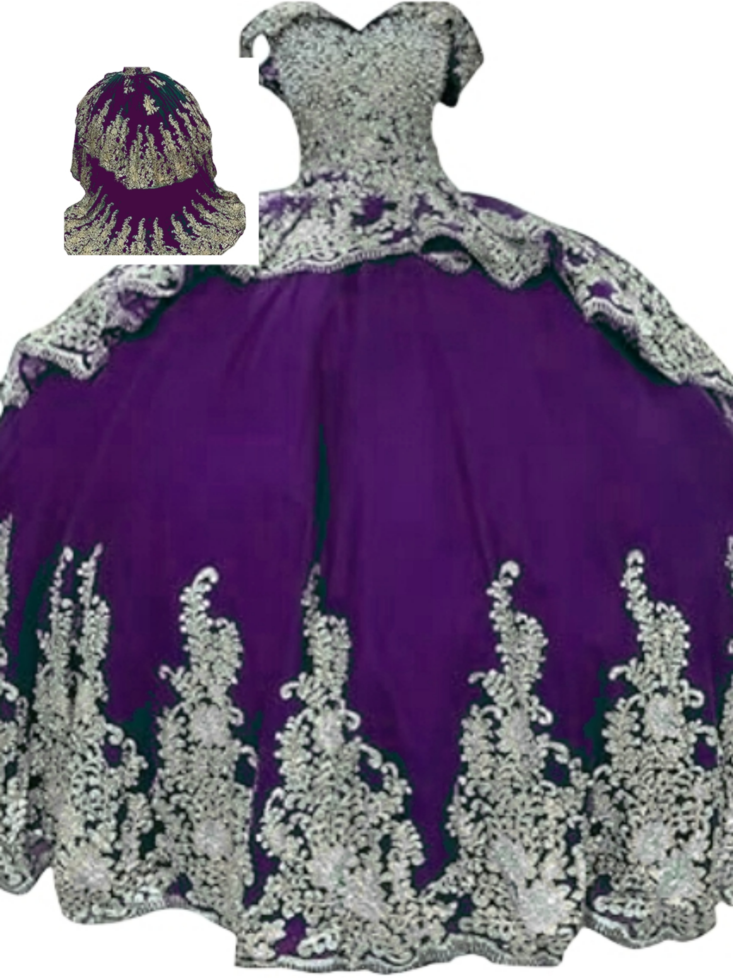 Factory Wholesale Fashionable Sequins Quinceanera Dress