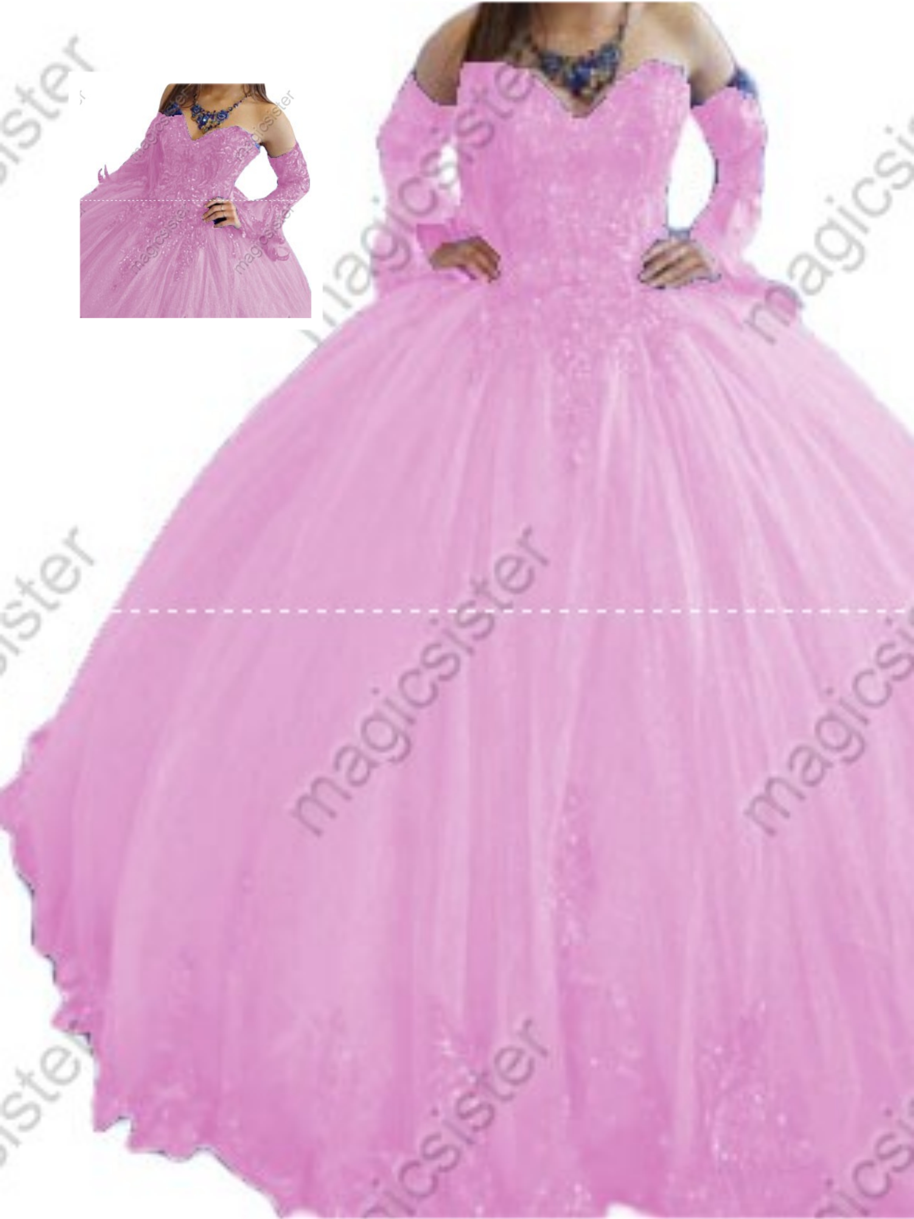 blush Factory Wholesale Fashionable Sequins Quinceanera Dress