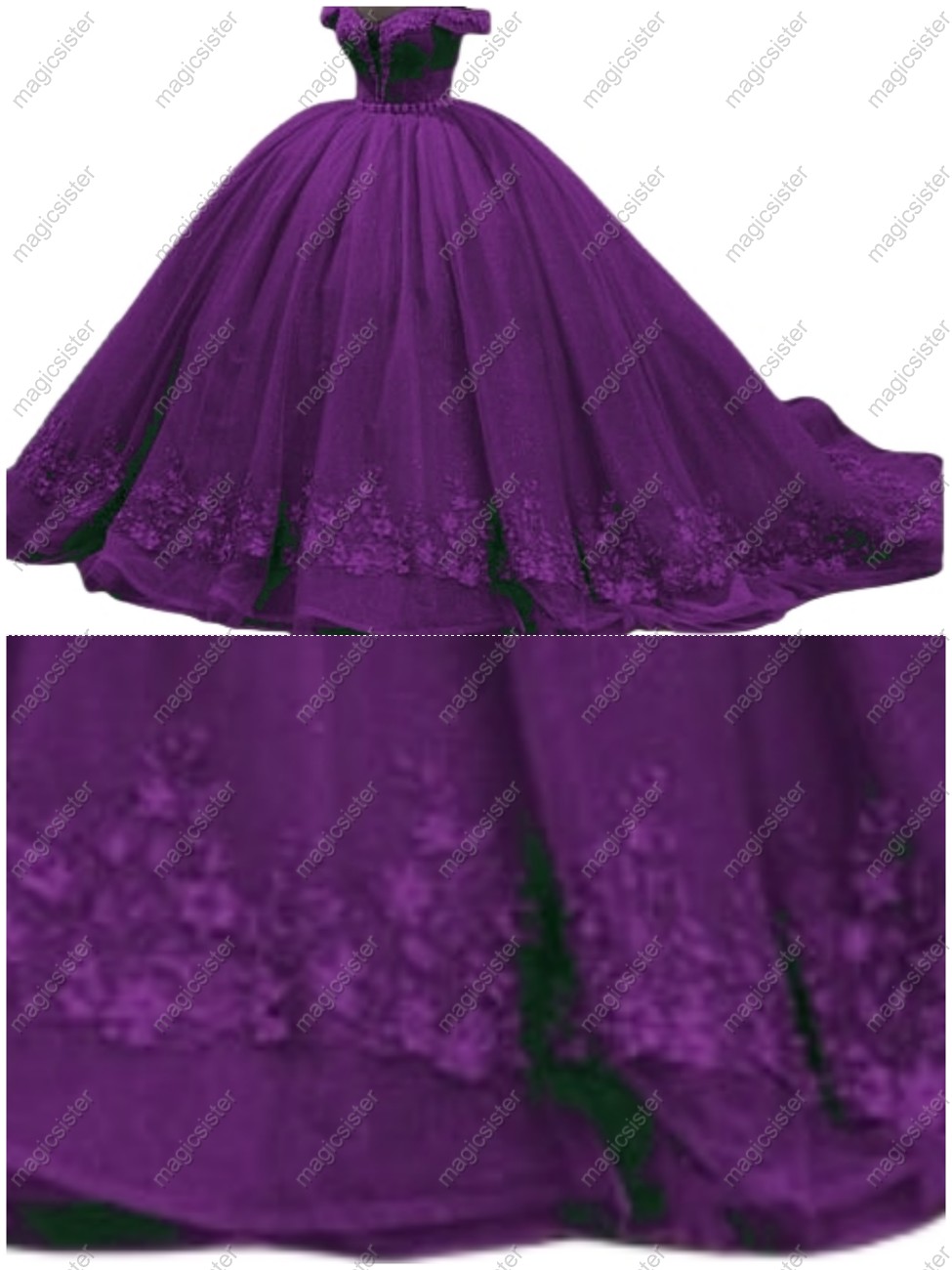 Factory Wholesale Flower Ball Gown Quinceanera Dress