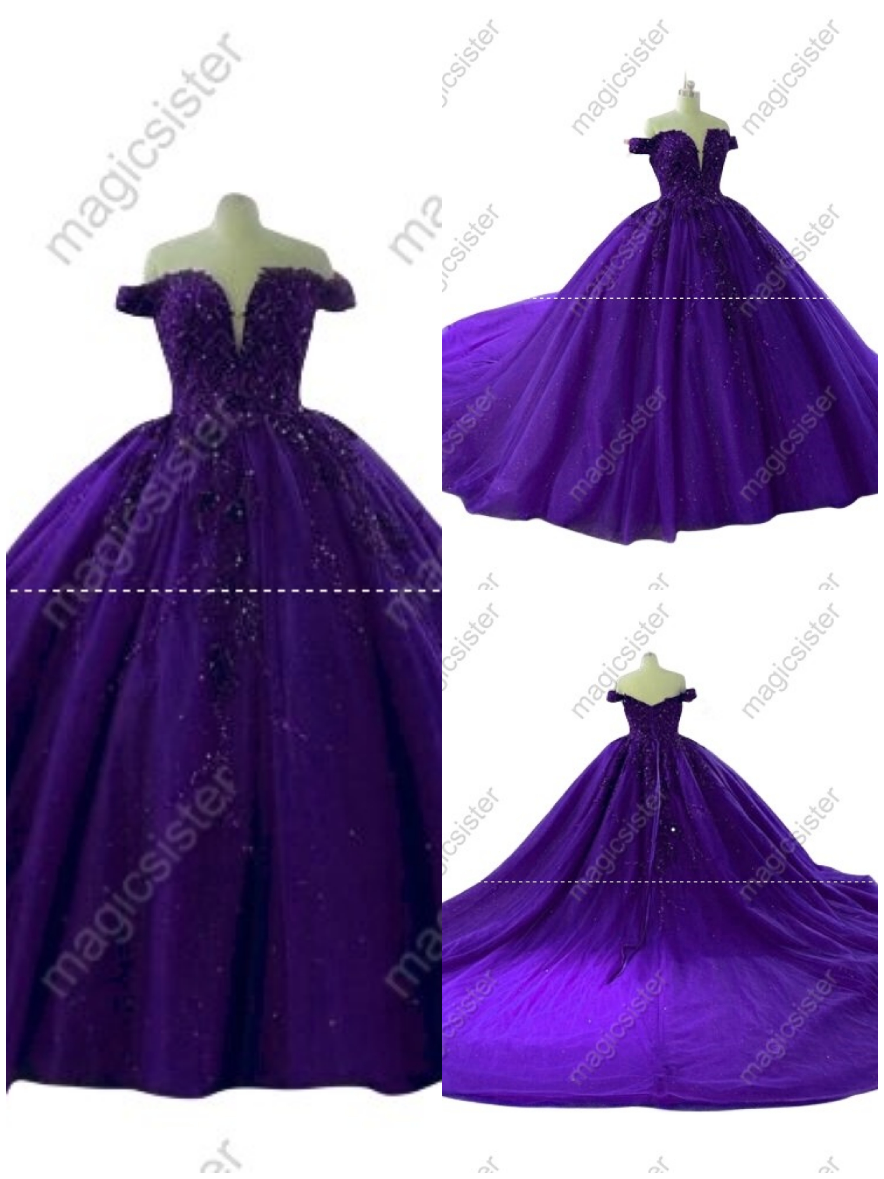 Factory Wholesale Sparkly Hotselling Customed Make Quinceanera Dress