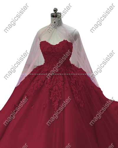 Factory wholesale applique shawl sleeve quinceanera dress