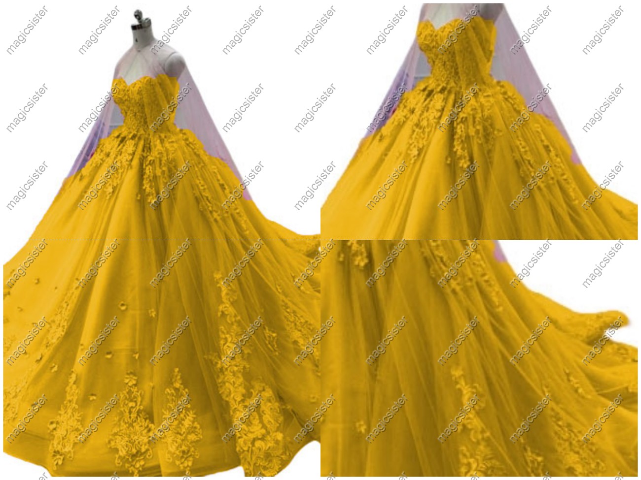 Factory wholesale applique shawl sleeve quinceanera dress