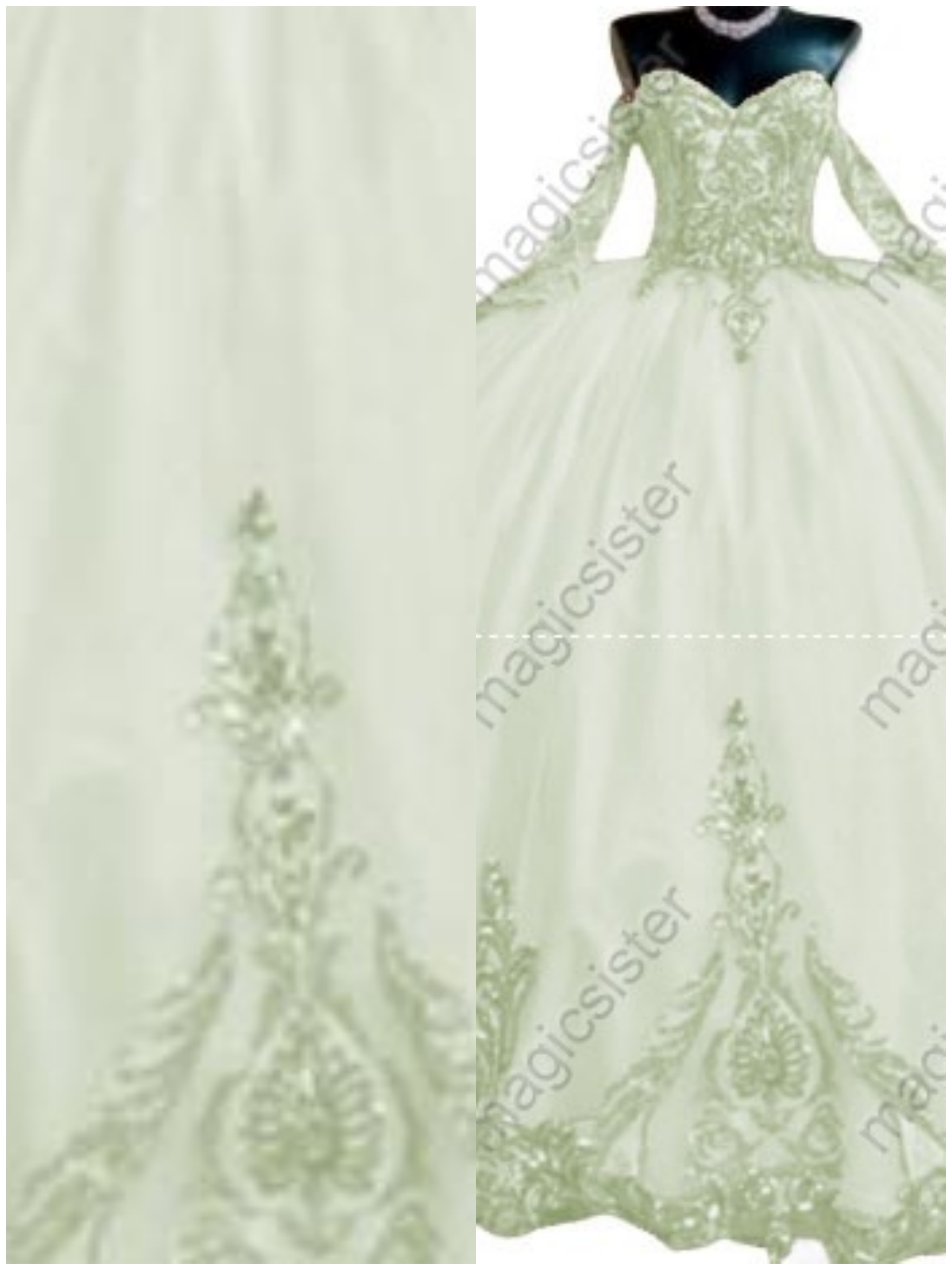 Sage Factory Wholesale Fashionable Sequins Quinceanera Dress