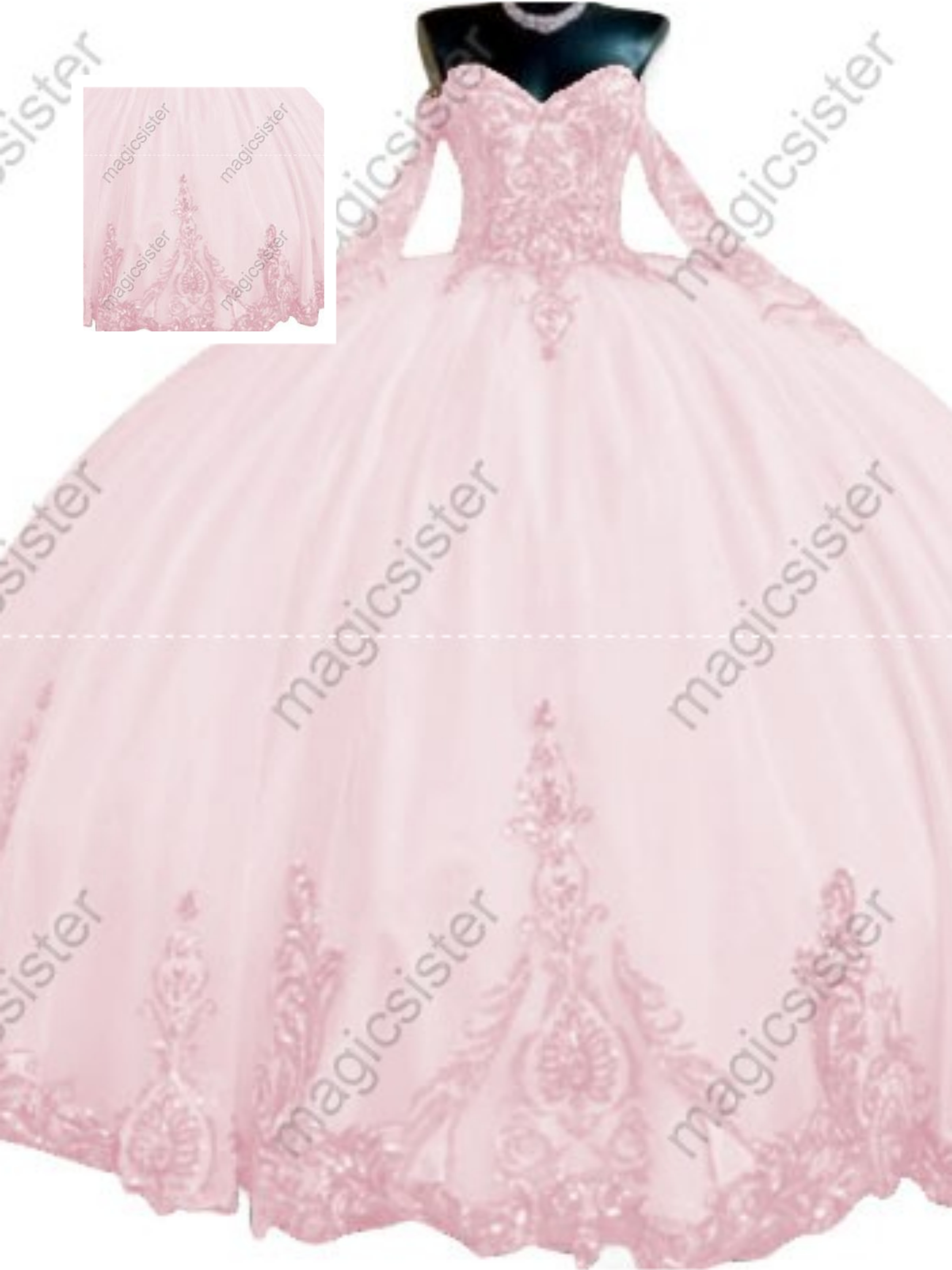 Blush Factory Wholesale Fashionable Sequins Quinceanera Dress