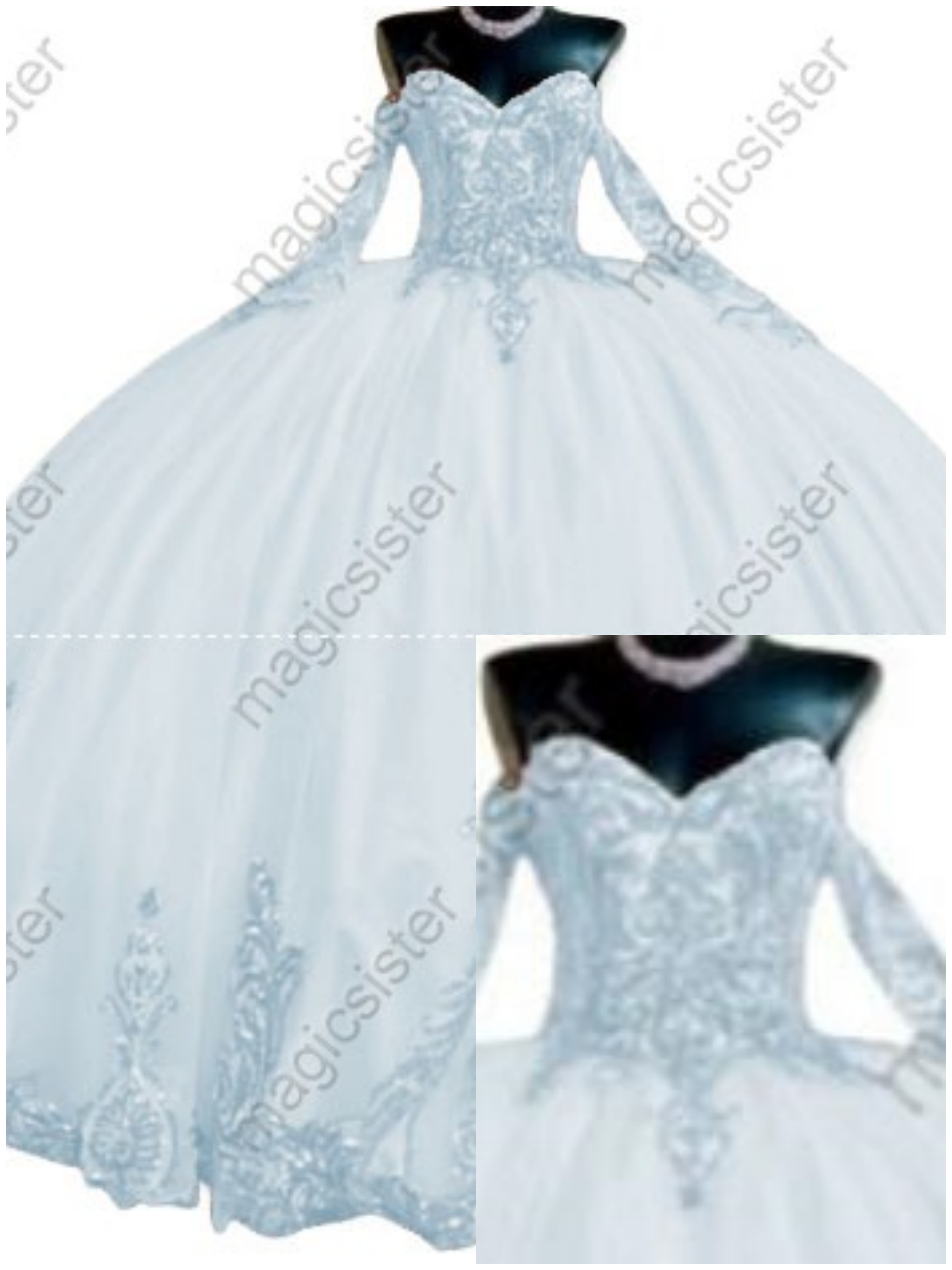 Factory Wholesale Fashionable Sequins Quinceanera Dress