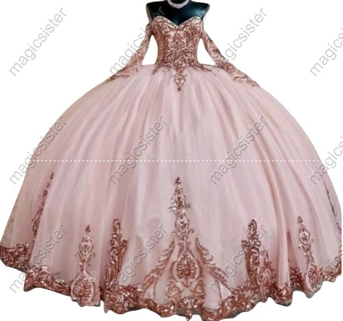 Blush Factory Wholesale Fashionable Sequins Quinceanera Dress