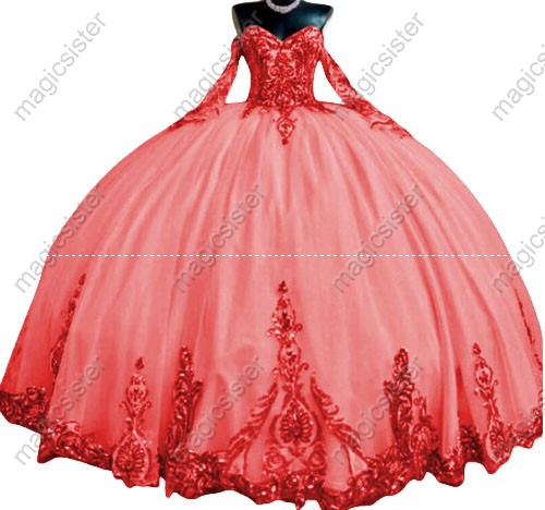 Factory Wholesale Fashionable Sequins Quinceanera Dress