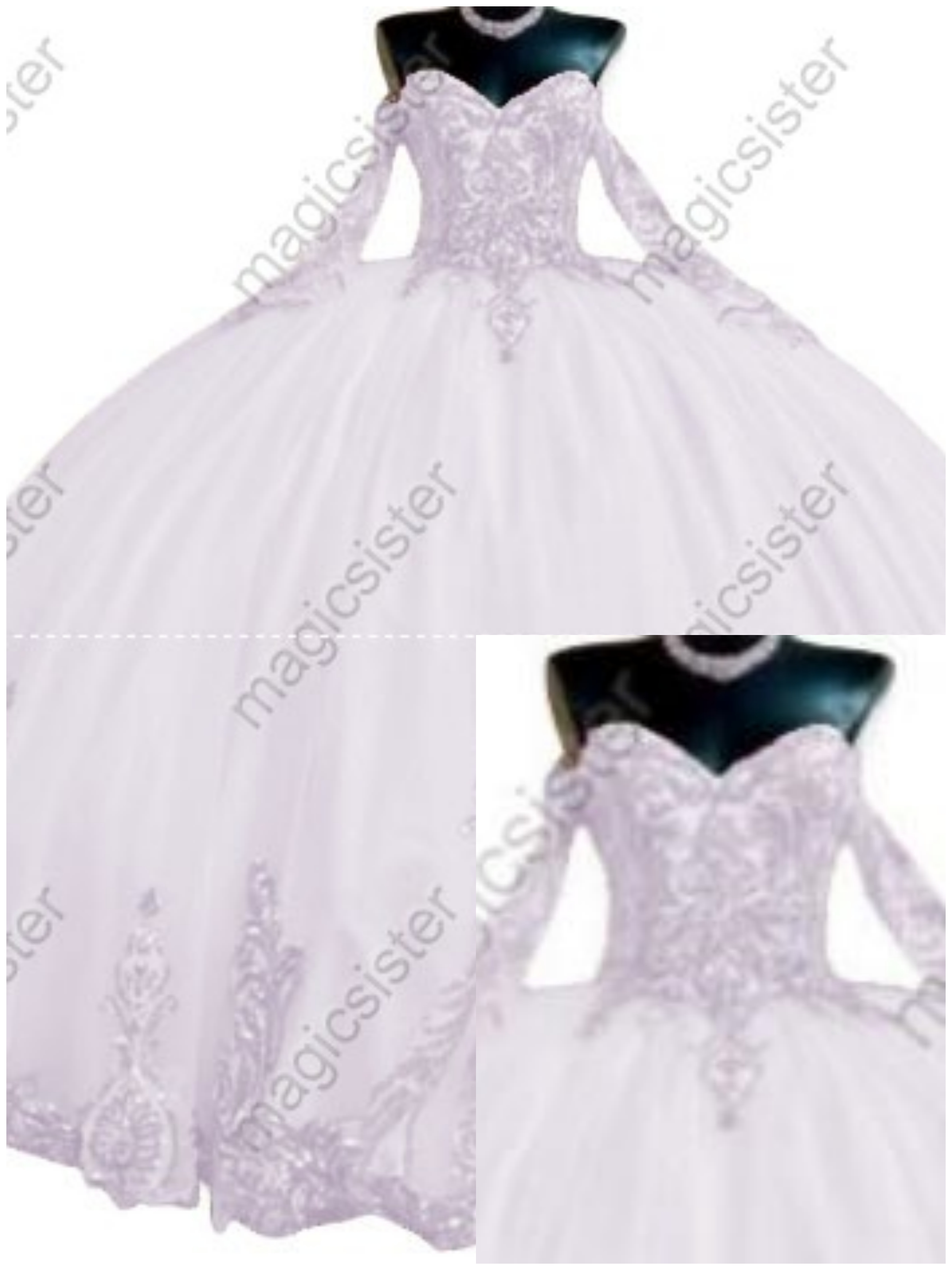 Factory Wholesale Fashionable Sequins Quinceanera Dress