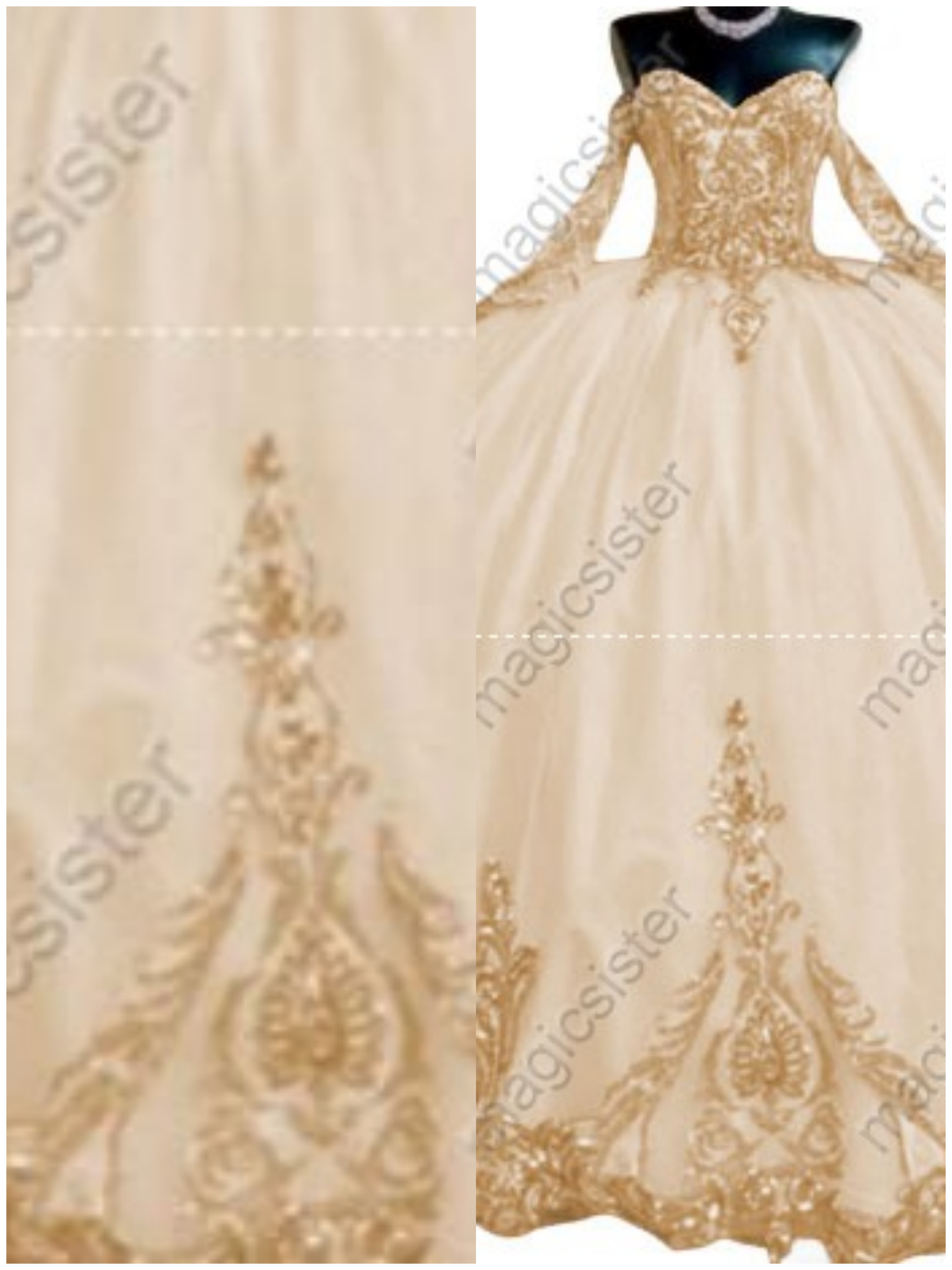 Factory Wholesale Fashionable Sequins Quinceanera Dress