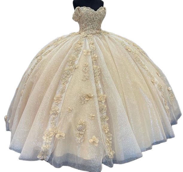 Factory wholesale lace applique quinceanera dress