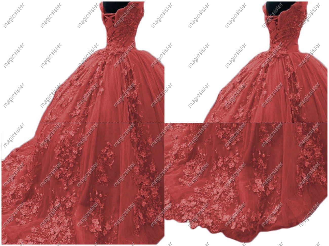 Factory wholesale quinceanera dress 3D flower off-shoulder sweet dress