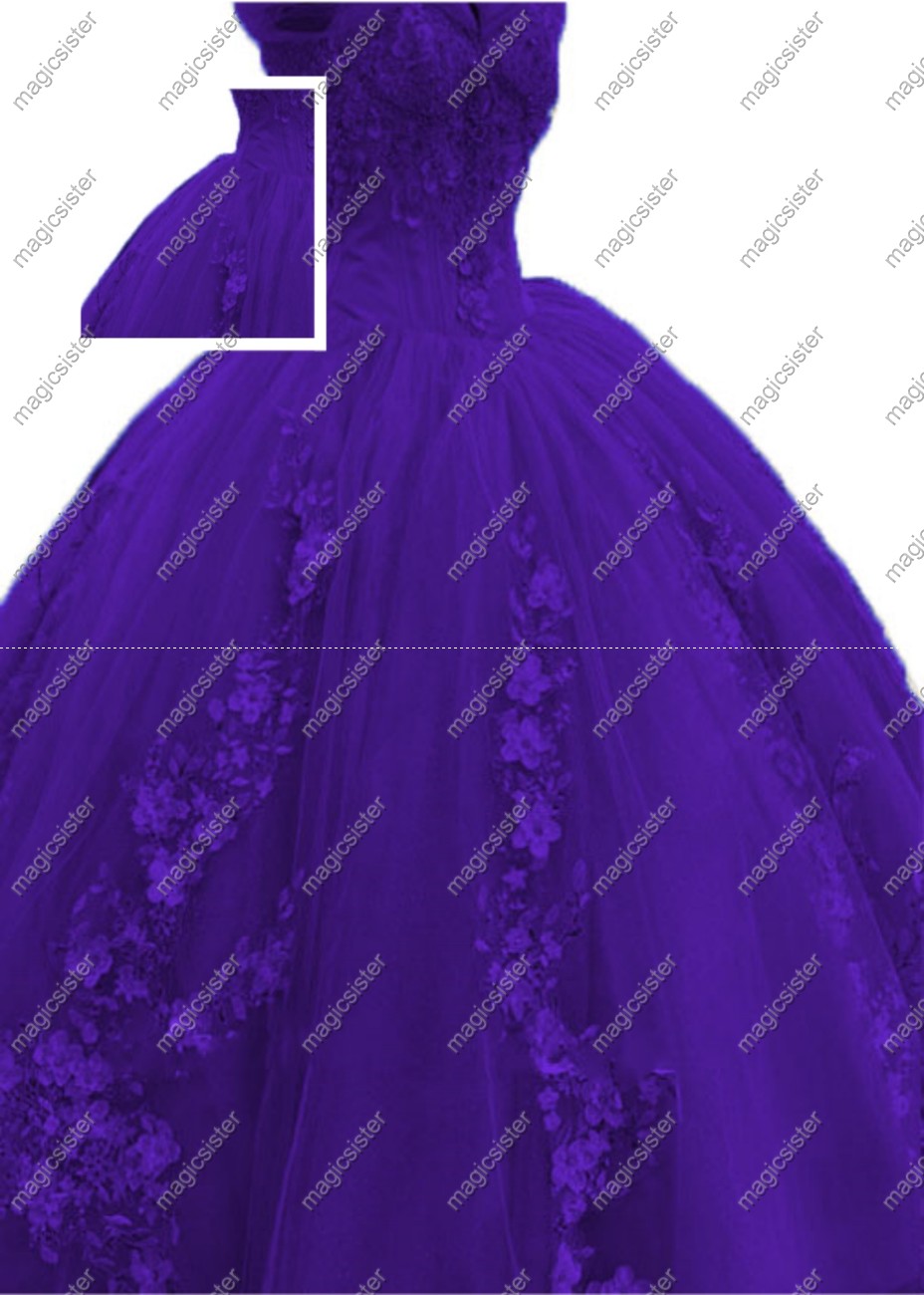 Factory wholesale quinceanera dress 3D flower off-shoulder sweet dress