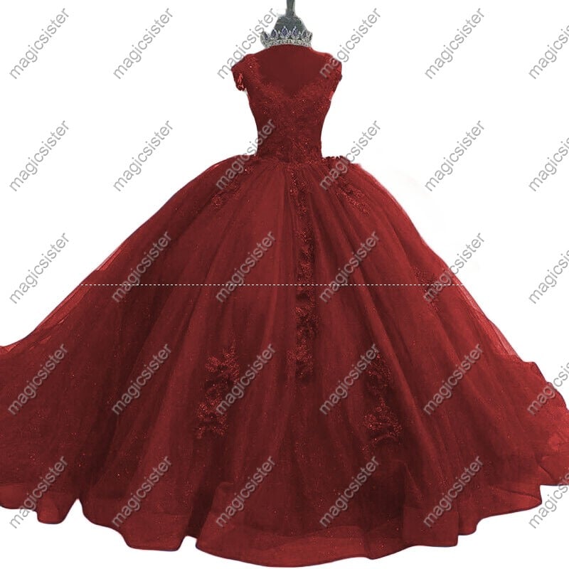 Factory wholesale quinceanera dress off shoulder lace dress