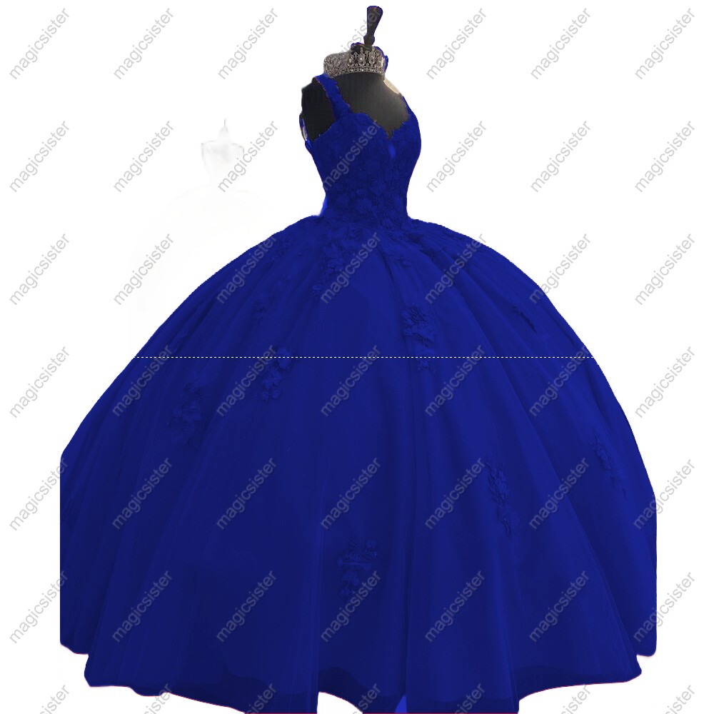 Ball Gown Quinceanera Dresses Appliques Beads Pearls Off the Shoulder Sweet Dress Lace-Up