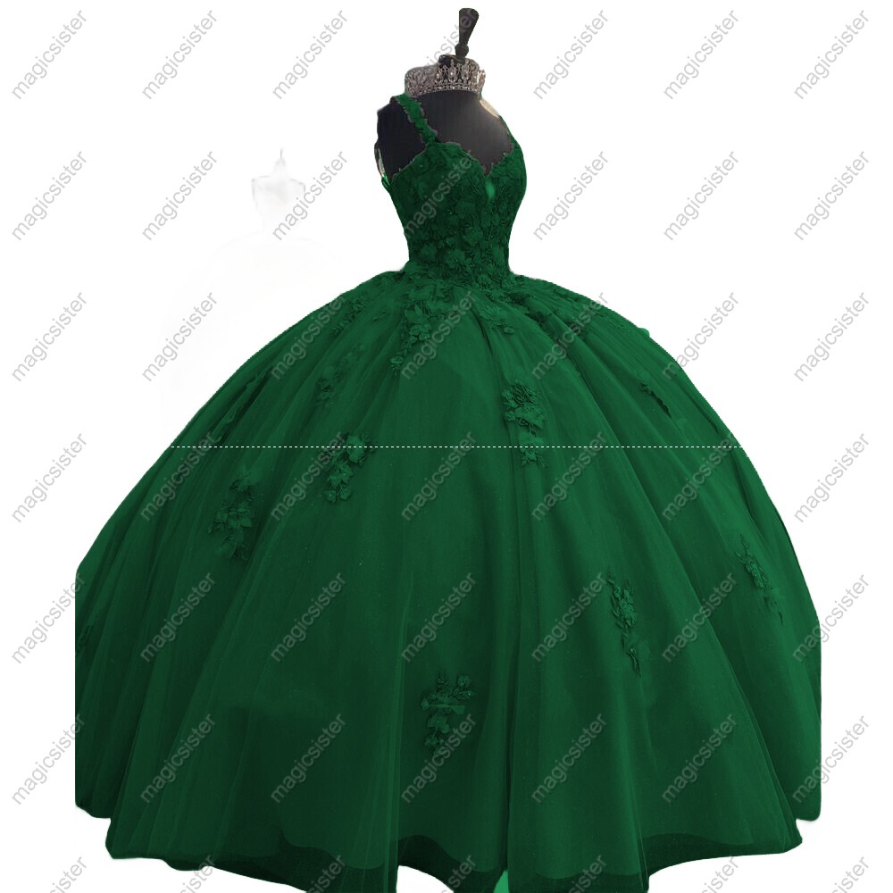 Ball Gown Quinceanera Dresses Appliques Beads Pearls Off the Shoulder Sweet Dress Lace-Up