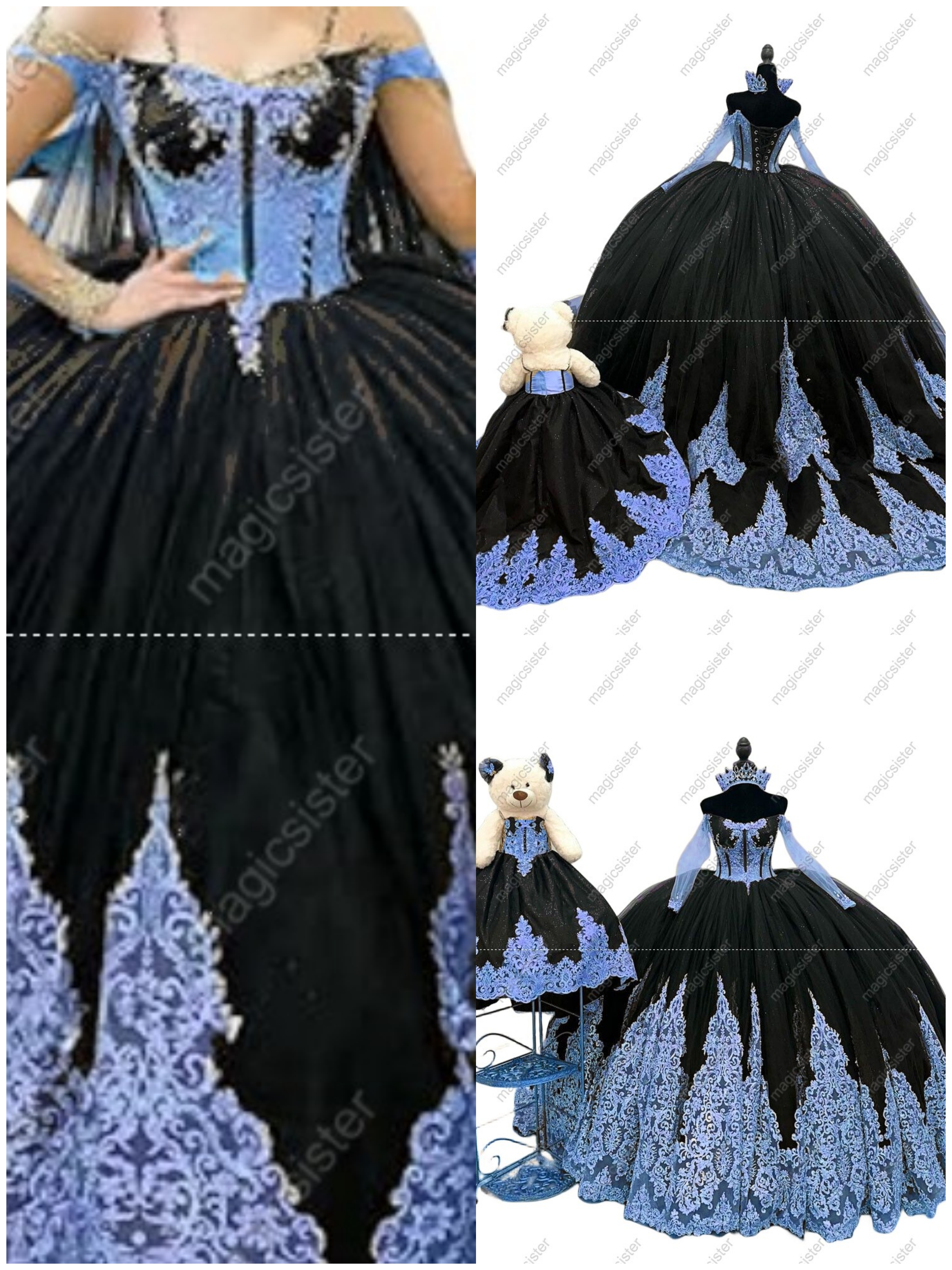 Factory Wholesale Fashionable Sequins Quinceanera Dress