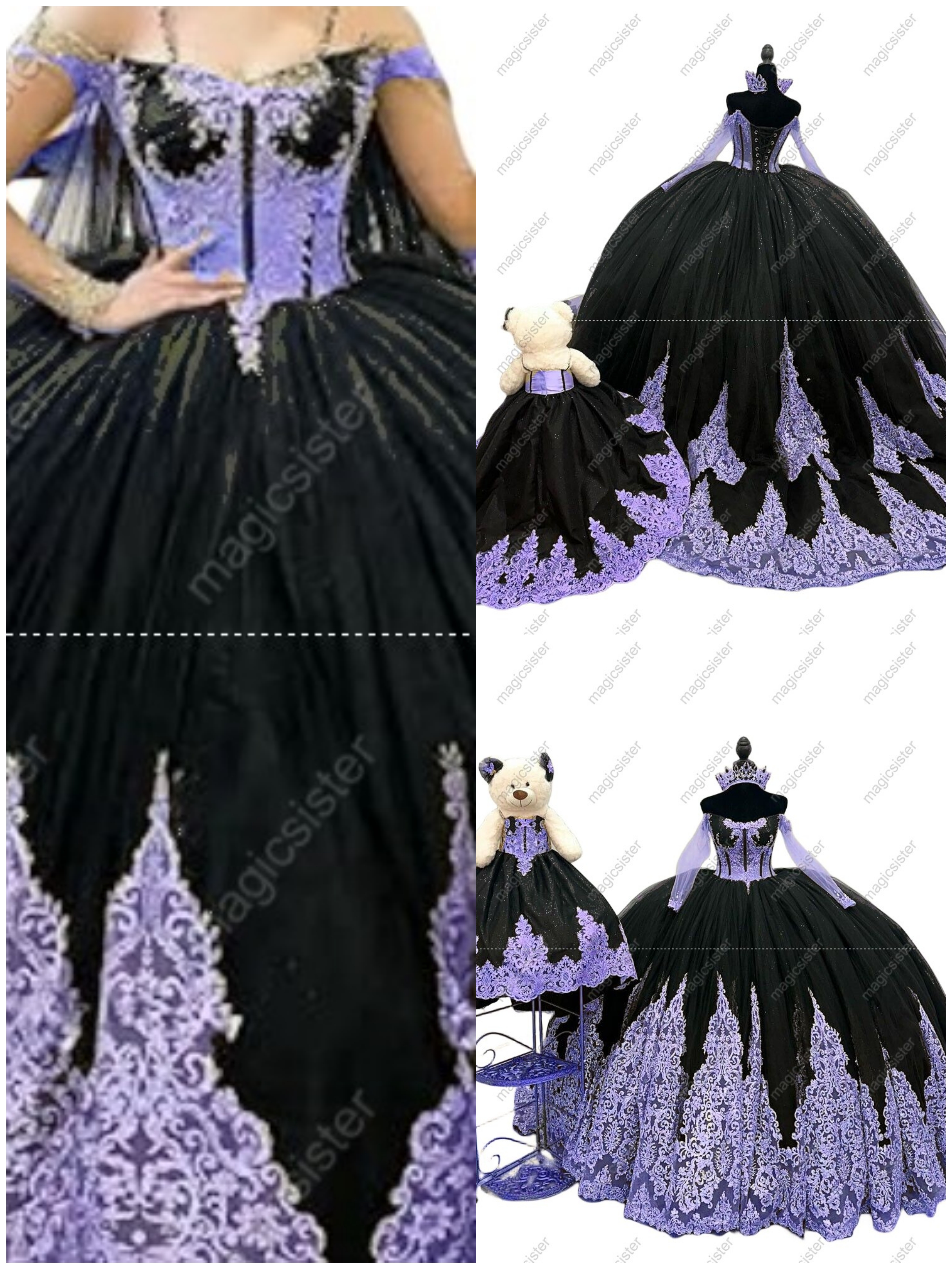 Factory Wholesale Fashionable Sequins Quinceanera Dress