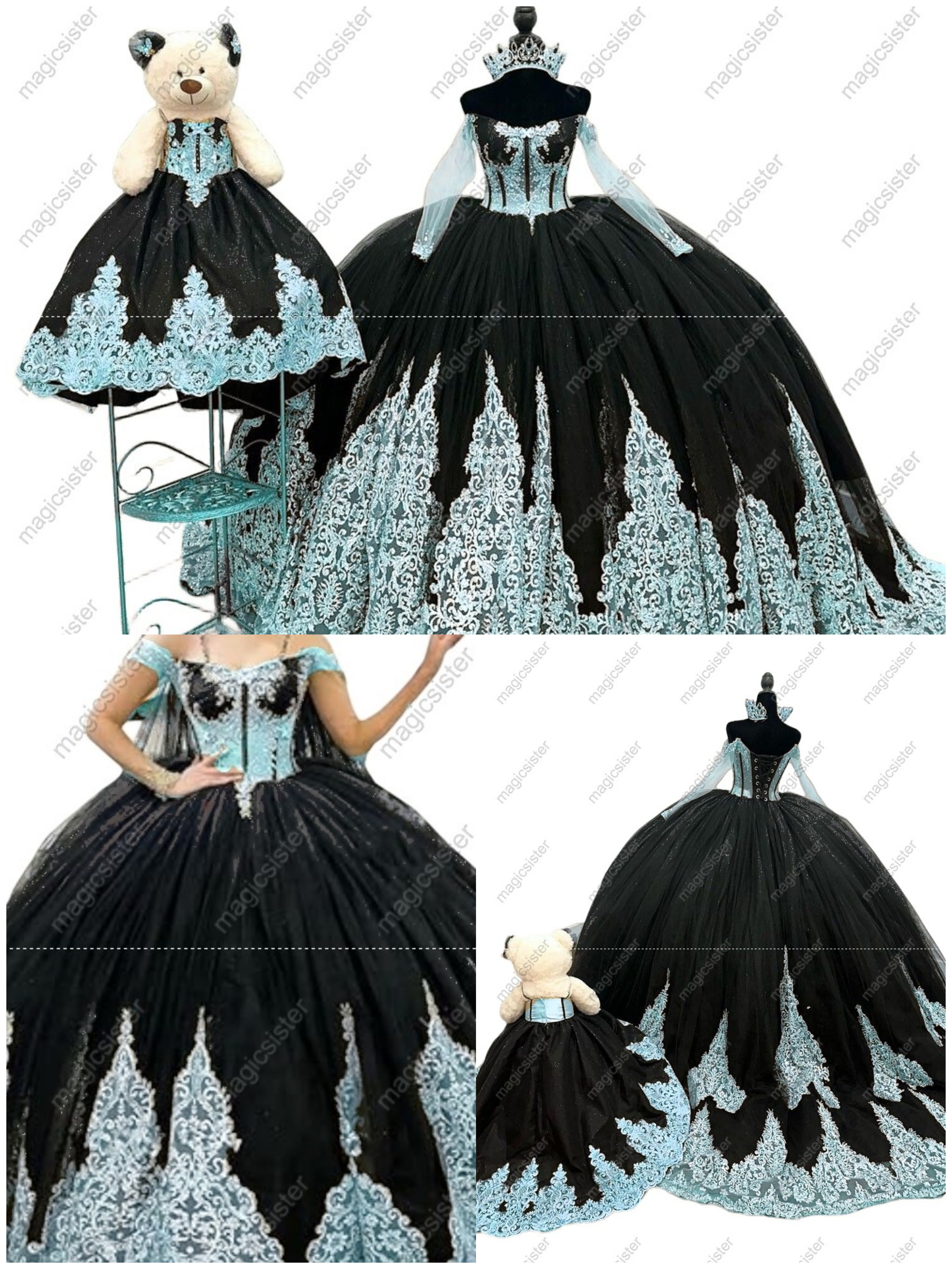 Factory Wholesale Fashionable Sequins Quinceanera Dress
