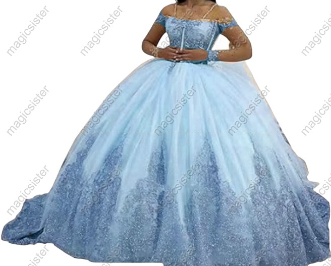 Factory Wholesale Fashionable Sequins Quinceanera Dress