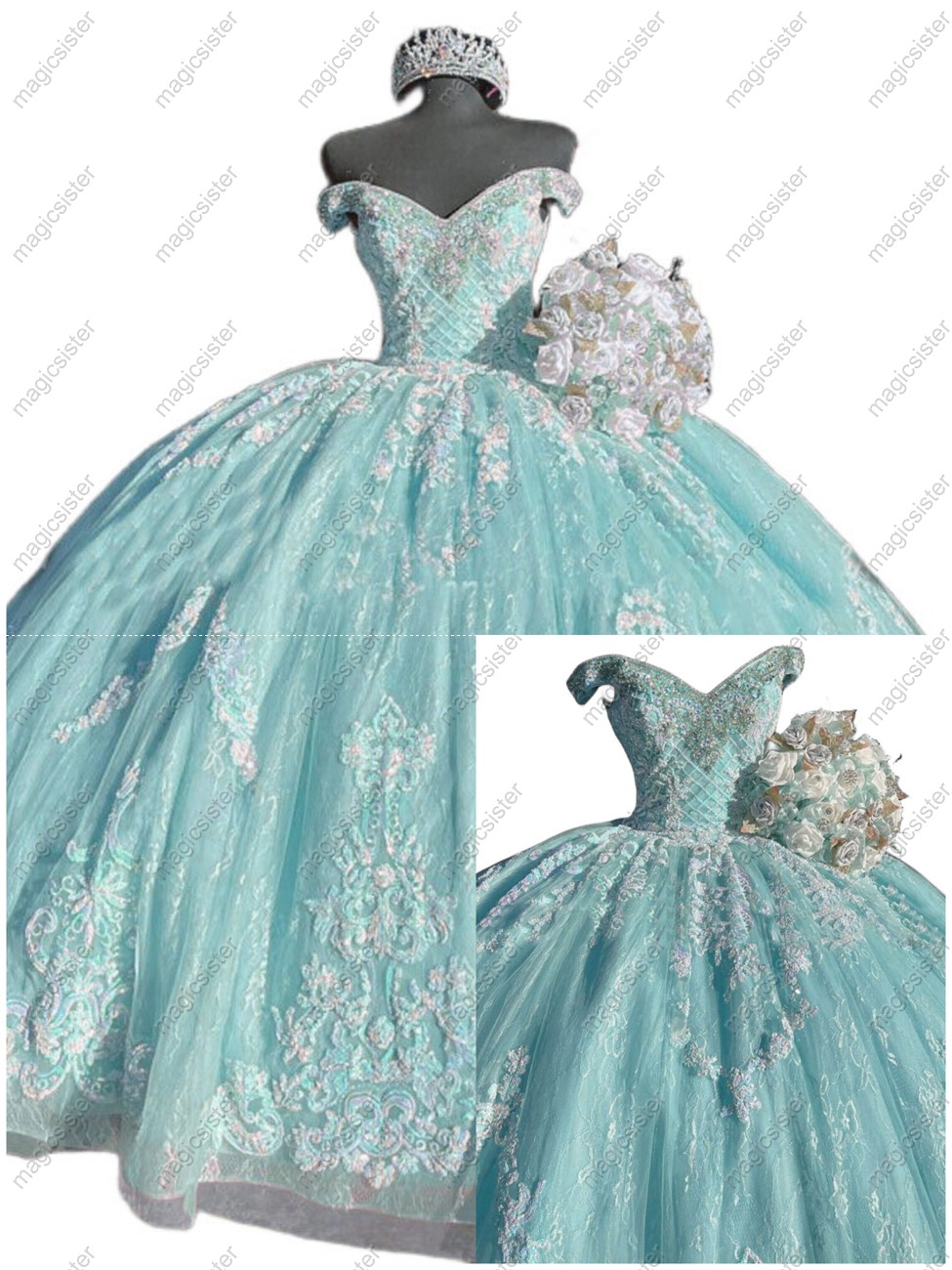 Sparkly Luxury Hotselling Customed Make Quinceanera Dress