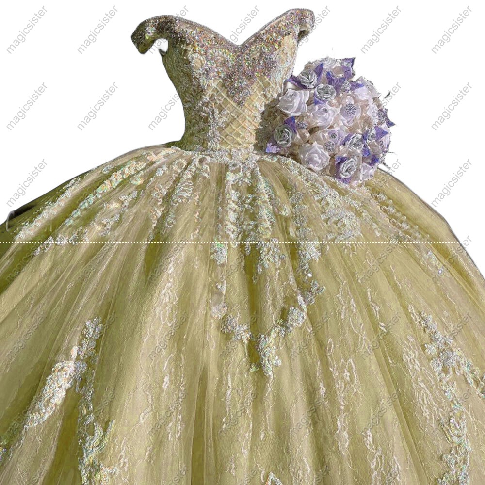 Sparkly Luxury Hotselling Customed Make Quinceanera Dress