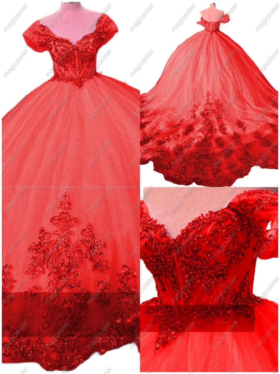 Sparkly Instock Factory Wholesale Quninceanera Dress