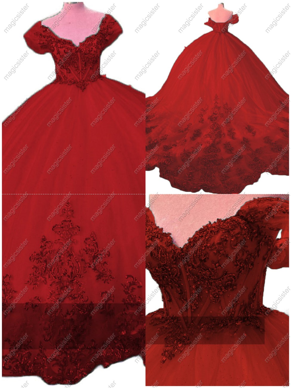 Sparkly Instock Factory Wholesale Quninceanera Dress