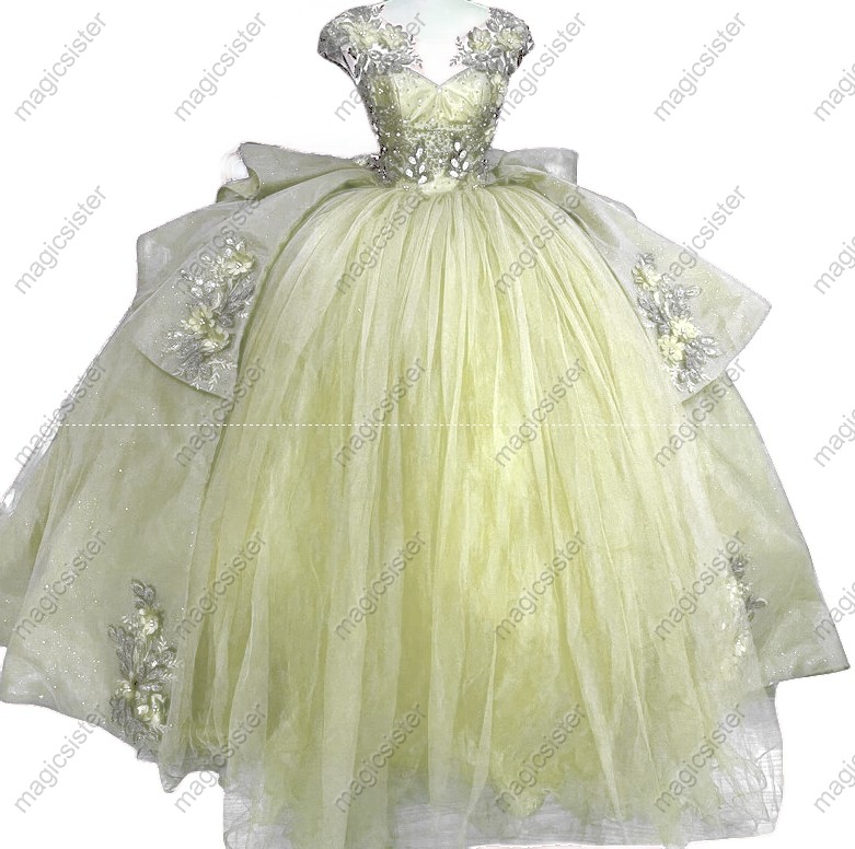 Factory Wholesale Customized 3D Floral Quinceanera Dress
