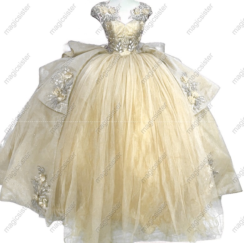 Factory Wholesale Customized 3D Floral Quinceanera Dress