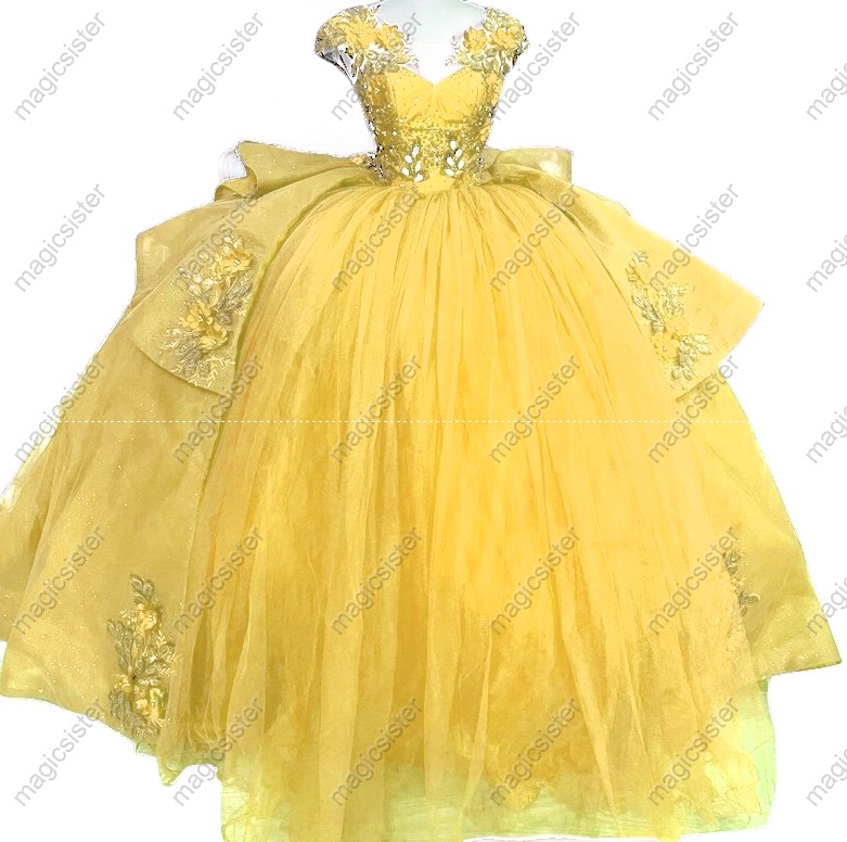 Factory Wholesale Customized 3D Floral Quinceanera Dress