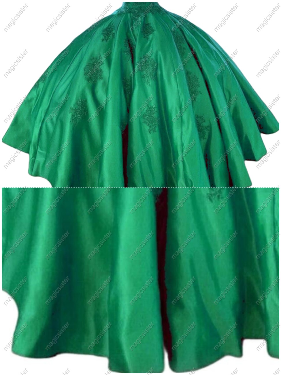 Emerald Green Luxury Factory Wholesale Quinceanera Dress