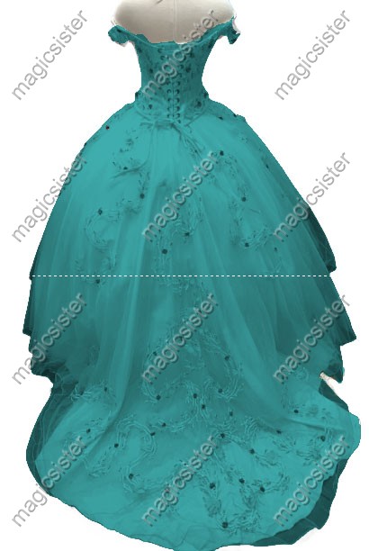 Factory wholesale Customized 3D Floral Quinceanera Dress