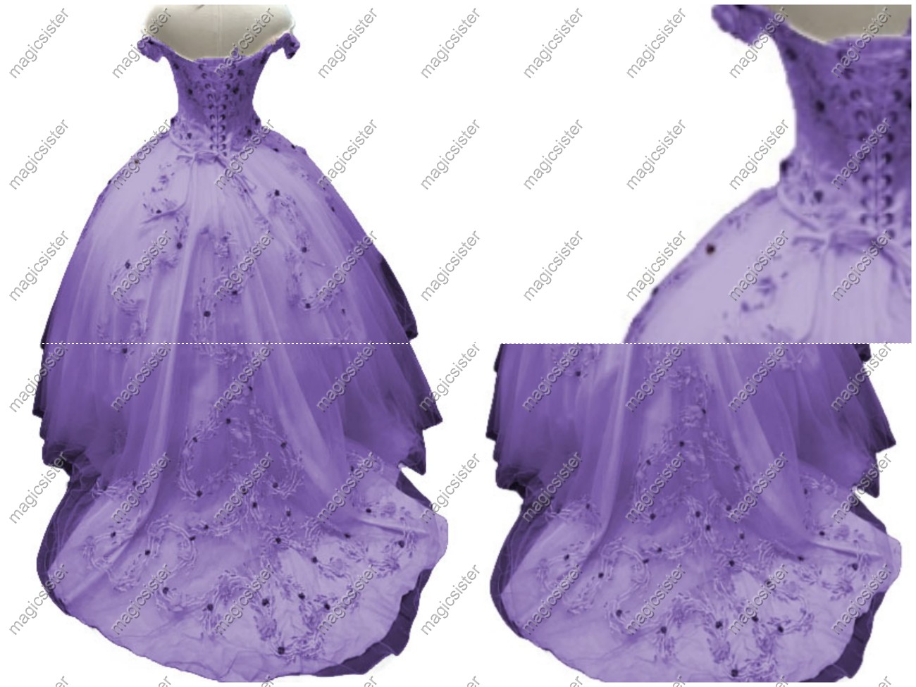 Factory wholesale Customized 3D Floral Quinceanera Dress