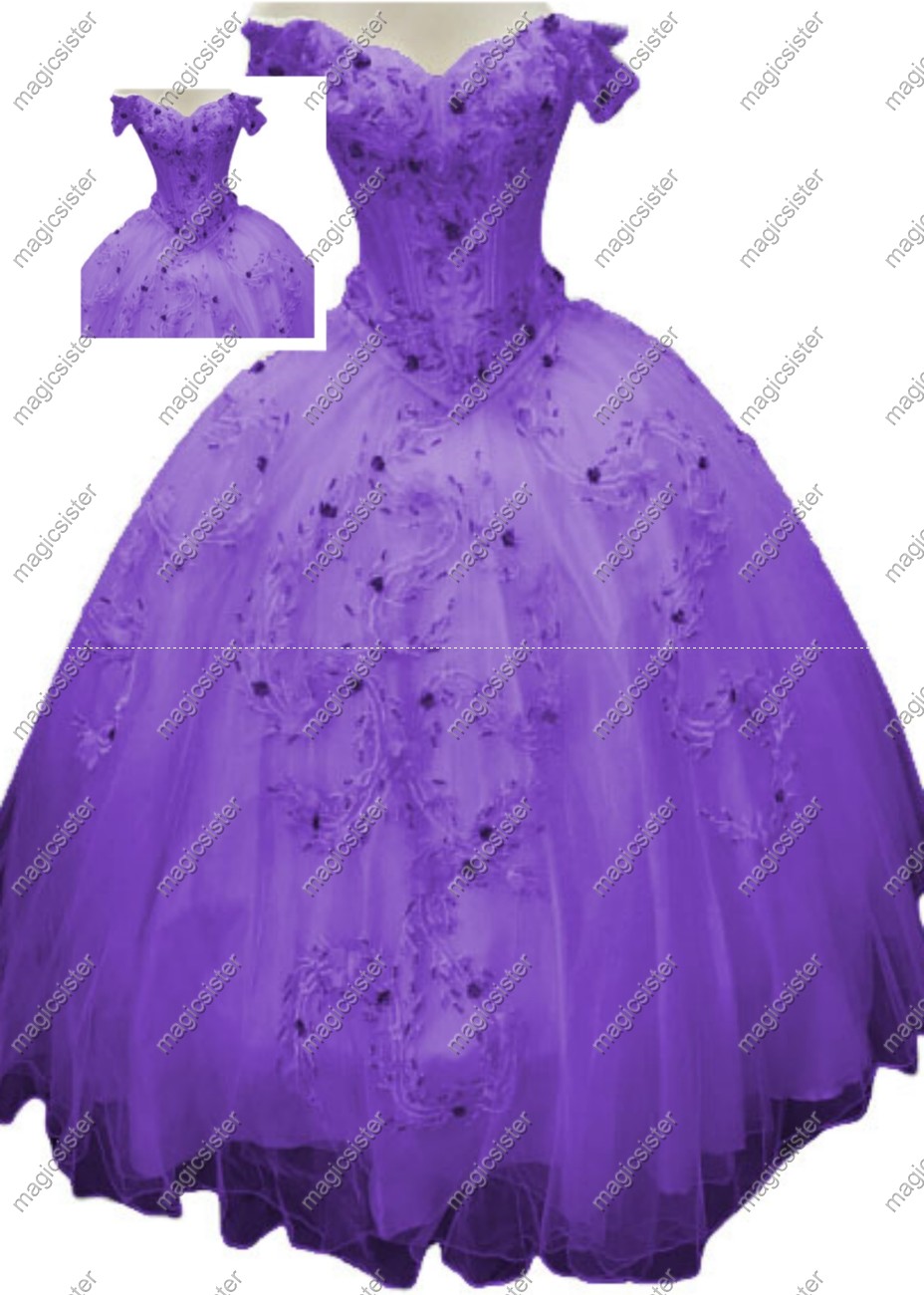Factory wholesale Customized 3D Floral Quinceanera Dress