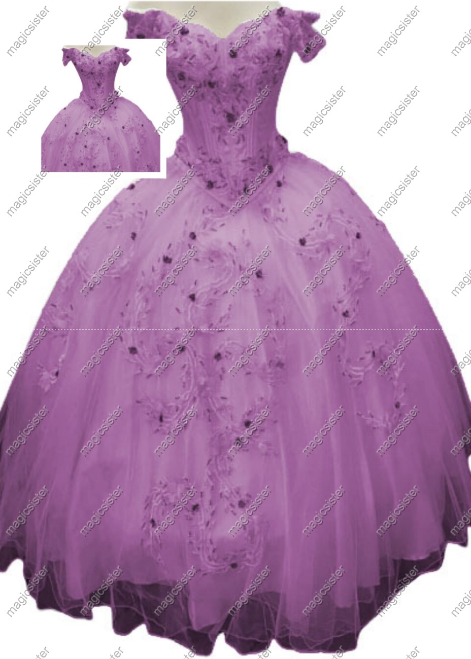 Factory wholesale Customized 3D Floral Quinceanera Dress