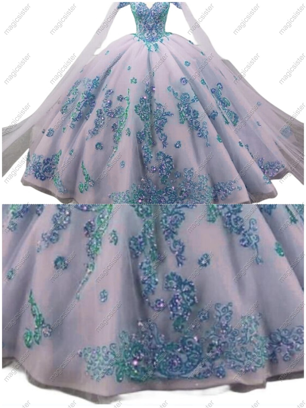 Luxury Fashionable Sequins Quinceanera Dress