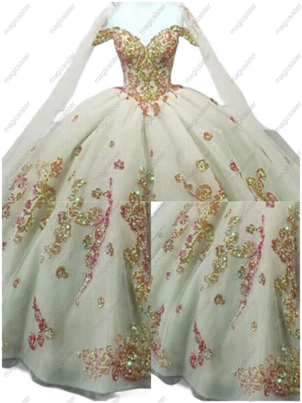 Luxury Fashionable Sequins Quinceanera Dress