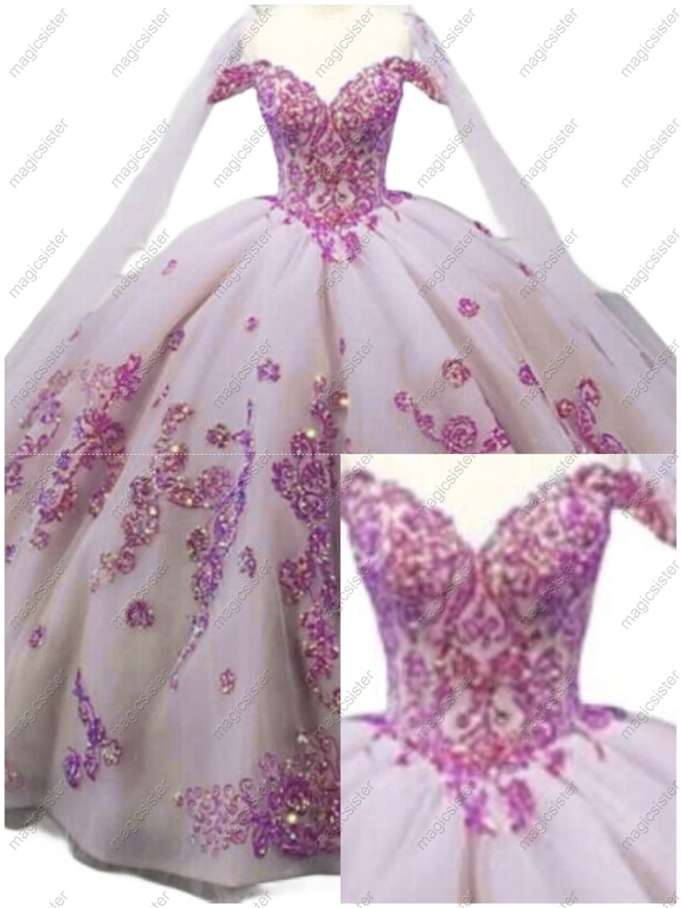Luxury Fashionable Sequins Quinceanera Dress
