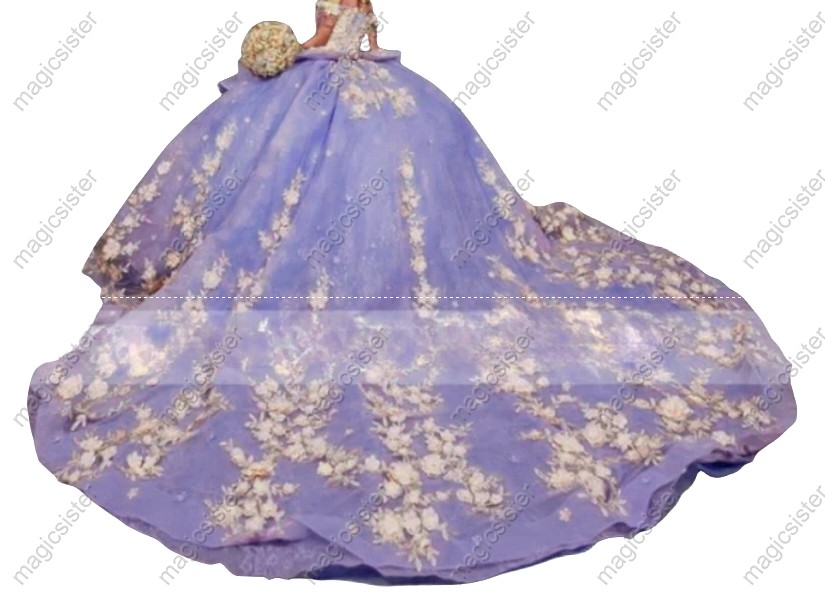 Beautiful Factory Wholesale 3D Flower Quinceanera Dress
