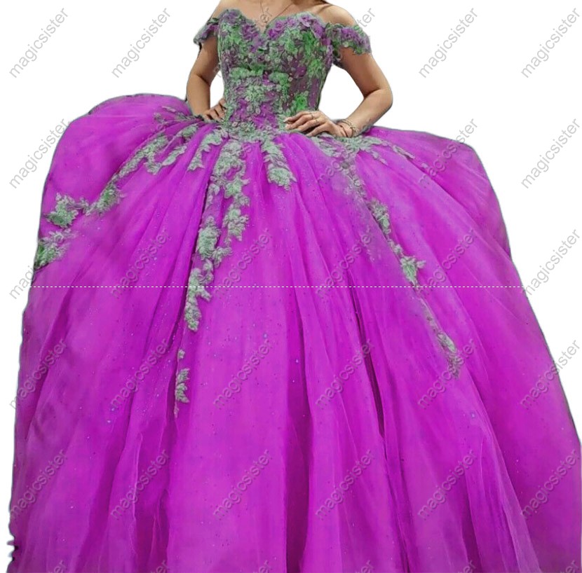Beautiful Factory Wholesale 3D Flower Quinceanera Dress