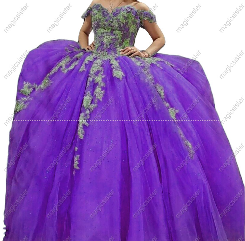 Beautiful Factory Wholesale 3D Flower Quinceanera Dress