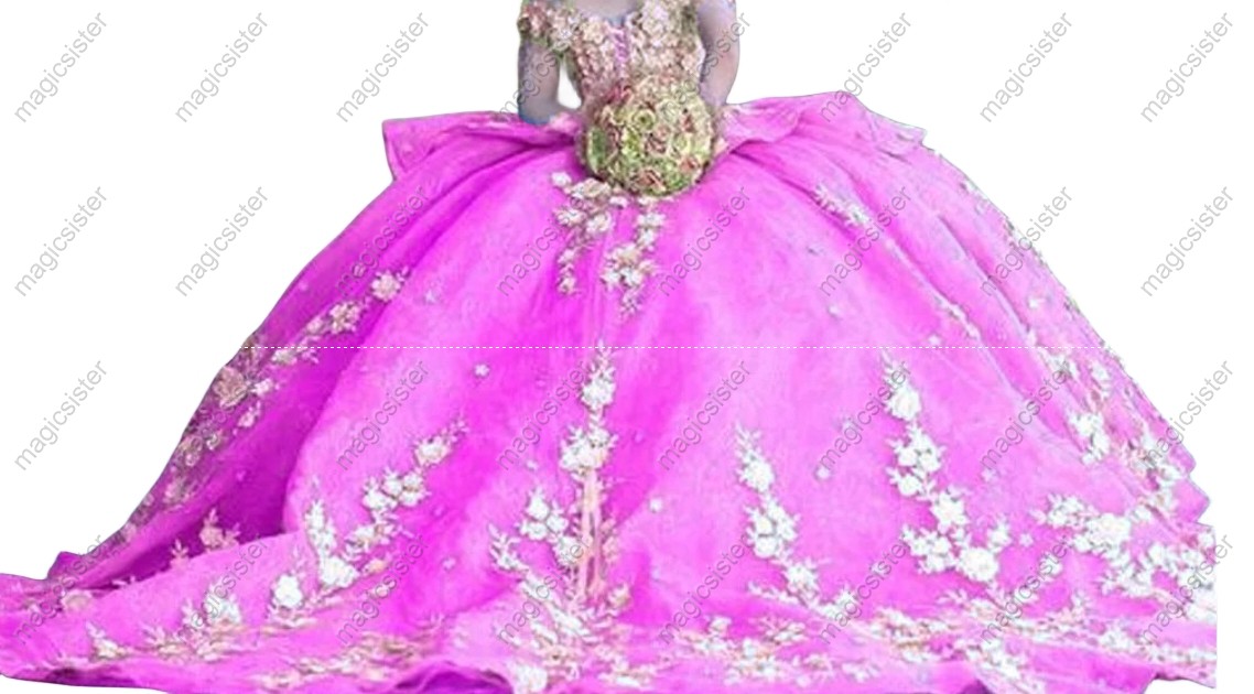 Luxury Factory Wholesale 3D Flower Quinceanera Dress