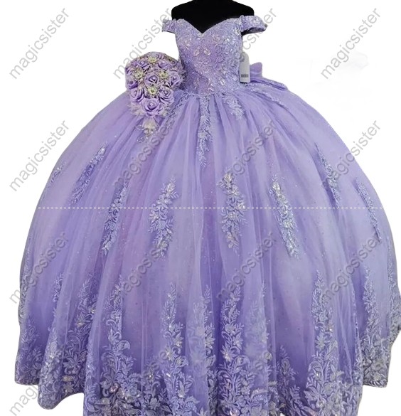 Pretty Princess Ruffled Quinceanera Dress