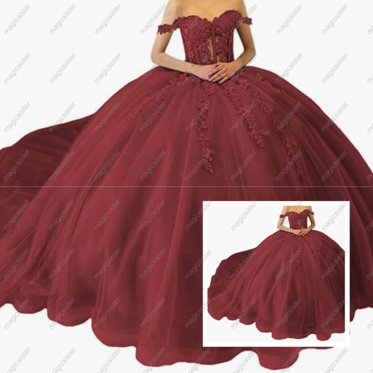 Princess Quinceanera Dresses Beaded Prom Ball Gowns