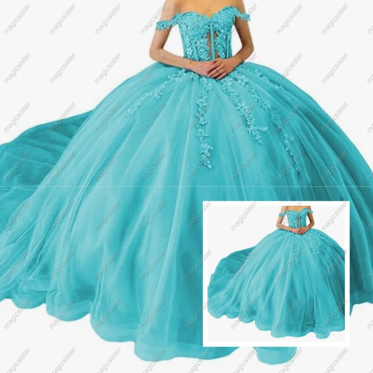 Princess Quinceanera Dresses Beaded Prom Ball Gowns